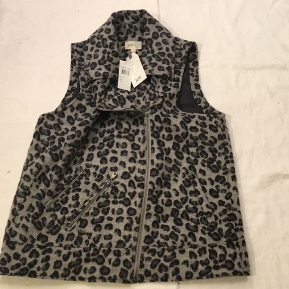 Jolt Jackets & Blazers - Jolt ladies xl zipper animal print vest